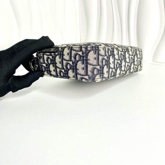 Christian Dior Dior Safari Messenger Bag Canvas Blue Shoulder Bag - Picture 4 of 7